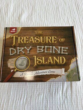 Brave Books The Treasure of Dry Bone Island Escape Room Puzzle Game